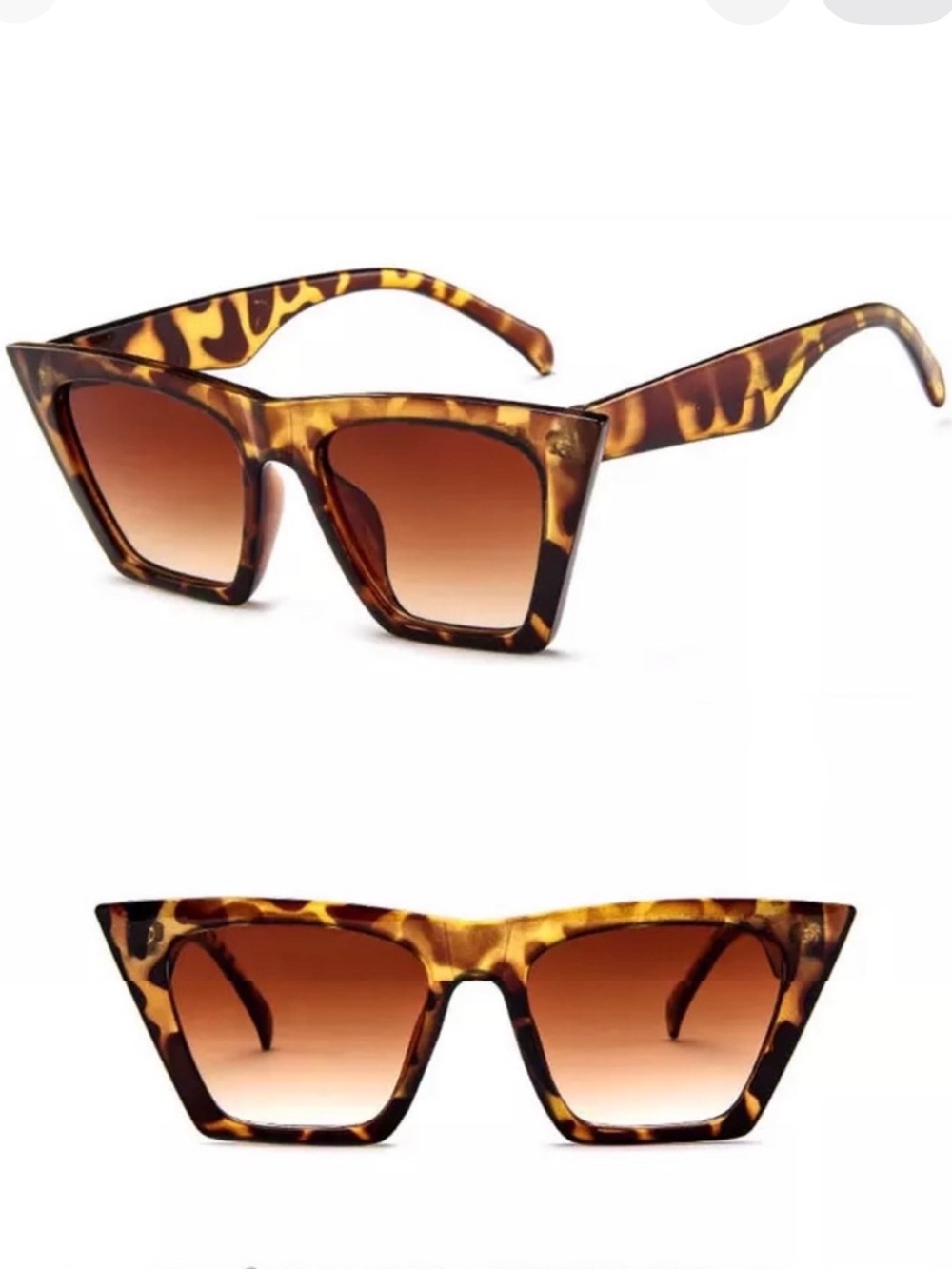 🍋2/$30 New Leopard Squared Cat Eye Sunglasses